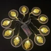 Ramadan's new LED leaf-shaped string of wooden acrylic Eid home festival decoration mubarak Application Scenario